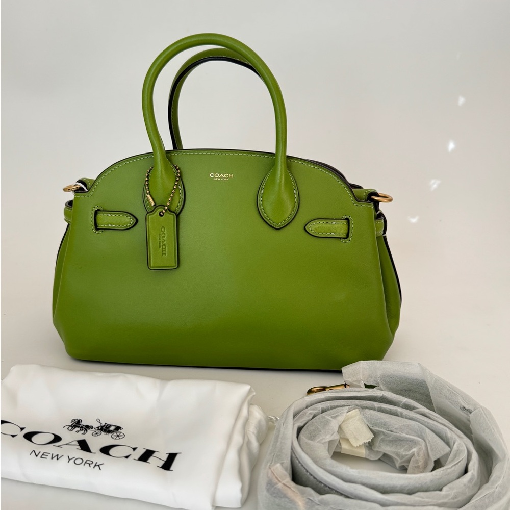 Coach Empire Carryall 26 Bag In Green Dark Lime  CU066